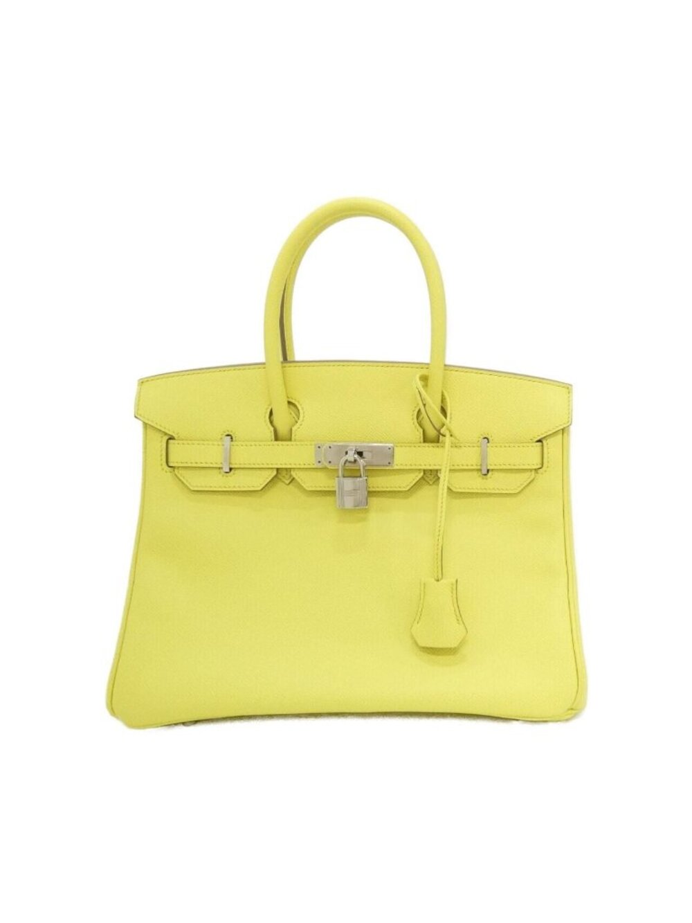 Hermes Birkin Bag Handbag Silver